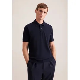 Seidensticker Poloshirt SEIDENSTICKER "Regular", Herren, Gr. M, blau (navy), 100% Baumwolle, unifarben, regular fit, Shirts, Polo Uni