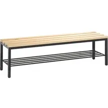 C+P Garderobenbank Basic 150 x 0 x 0 cm mit Schuhrost buche / anthrazit