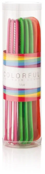 XanitaliaPro Set mit 12 Färbekämmen 22cm Mixfarben