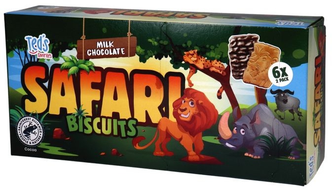 Ted"s Favorites Safari Kekse mit Milchschokolade'