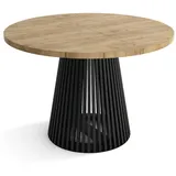 sepromeble DUSTO Ø 120 cm bis 220 cm braun/schwarz
