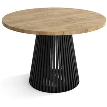sepromeble DUSTO Ø 120 cm bis 220 cm braun/schwarz