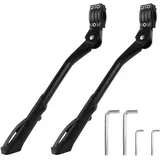 AHAQU 2PCS Bike Kickstand, Verstellbarer Universal Fahrradständer, Aluminiumlegierung Hinterseite Fahrradständer für 24-29 Zoll Mountainbike, Rennrad