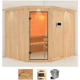 Karibu Sauna Marit inkl. 9 kW Bioofen + ext. Steuerung
