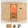 Karibu Sauna Marit inkl. 9 kW Bioofen + ext. Steuerung