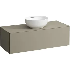 Laufen ILBAGNOALESSI Schubladenelement, Ausschnitt Mitte, 120x50x37cm, 1 Schublade, H4303110972701, Farbe: Perlbeige
