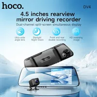 HOCO DV4 4,5-Zoll-Rückspiegel-Fahrrekorder (Dual-Channel)