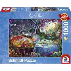 SCHMIDT SPIELE 57587 PUZZLE 1000 Teile Rose Cat Khan - Portal der vier Reiche