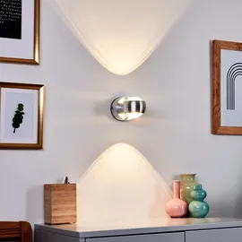 hofstein Arche »Arche« LED Außenwandlampe aus Metall/Glas in Anthrazit