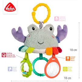 Fehn "Mini-Mobile Krabbe", bunt, Mobilés, BabyB:18cm H:7,4cm L:22cm, Softvelour, B:18cm H:7,4cm L:22cm