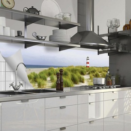 Sconto Küchenrückwand-Folie Fixy Nordseestrand - gruen