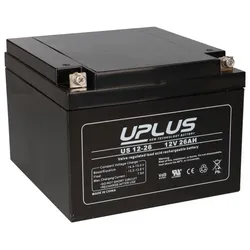 Uplus Bleiakku 12V 26Ah Batterie AGM US12-26 wartungsfrei