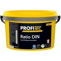 ProfiTec Ratio DIN sehr gut deckende Wandfarbe Dispersionsfarbe P107 weiß 12,5L