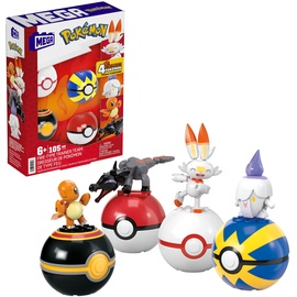 Mattel MEGA Pokémon 4 Feuer-Typ Pokémon Sets