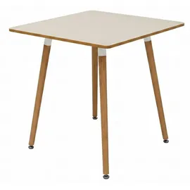 Relaxdays Eckiger Esstisch 75 x 75 x 75 cm bronze
