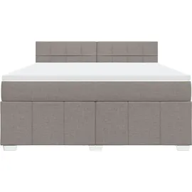 vidaXL Boxspringbett 180 x 200 cm Taupe