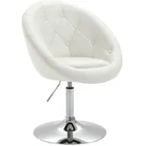 Svita Havanna Sessel Lounge Clubsessel Barhocker Drehsessel retro Weiß