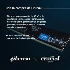 Crucial DDR5 32GB DDR5-4800 UDIMM CL40 (16Gbit)