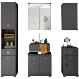 Bega BBK SP. z.o.o. sp. K. Hängeschrank POOL, Anthrazit matt - Anthrazit Hochglanz - 1 Tür