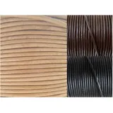 AURORIS - Lederband rund Ø 5 mm - Länge/Farbe wählbar - Variante: 1m / natur