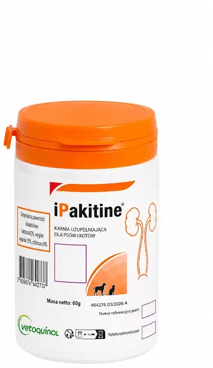 VETOQUINOL Ipakitin 60g für Katzen und Hunde zur Verbesserung der Nierenfunktion