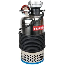 Rössle TERA Tauchpumpe, 4000W, 1.000l/min, 400V, 10m Kabel, B-Storz, für große Wassermassen, Wasserzufuhr und Höhenüberbrückung HYDZ004