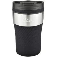 MILU Isolierbecher 0,21 l Schwarz 2 St.