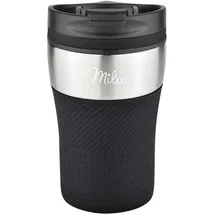 MILU Isolierbecher 0,21 l Schwarz 2 St.