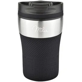 MILU Isolierbecher 0,21 l Schwarz 2 St.