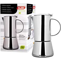 Ibili - Express-Kaffeekocher Essential, 10 Tassen, 500 ml, Edelstahl,