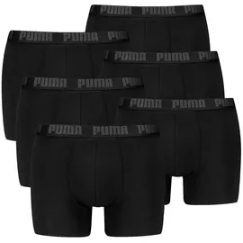 Puma Boxershort 6er Pack Figurbetont Schwarz XL