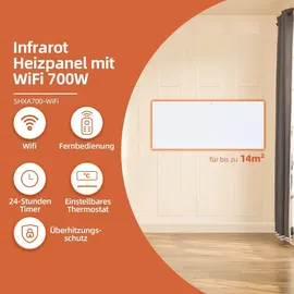 SHX SHXA700-WIFI Infrarotheizung weiß