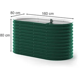 Vicco Komposter Grün, 160 x 80 cm, Gartenzubehör, Gartenpflege, Gartengeräte