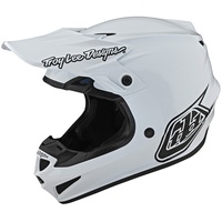 Troy Lee Designs Motocross-Helm SE4 Polyacrylite MIPS Weiß Gr. M