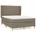 vidaXL Boxspringbett 140 x 200 cm Taupe