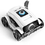 WYBOT Osprey 300II Poolroboter Akku Kabellos Poolsauger Roboter,Automatisch Parken,Poolreiniger Für Aufstellpools Bis 100 m2,Große Bürste & Saugöffnungen,Verstellbare Düse,120 Min (Schwarzweiß)