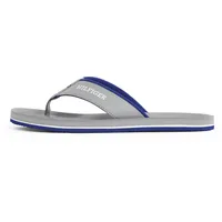 Tommy Hilfiger Herren Flip Flops Padded Comfort Sandal mit Logo, Grau (Universal Grey), 44