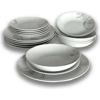 gerd van well & co. gmbh & co. kg SERA Kombiservice 18-tlg. braun/grau/schwarz/weiß