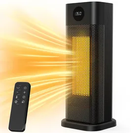 enowelir Intelligenter Heizlüfter Ultrixe 2000W mit 3 Betriebsmodi, PTC-Keramikheizung, Fernbedienung, LED-Digitalanzeige, 70°-Oszillation, tragbarer