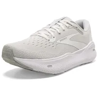 Brooks Herren Ghost Max Sneaker, White/Oyster/Metallic Silver, 44 EU - 44 EU
