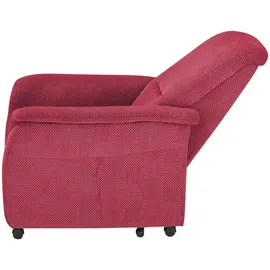 Polstermöbel Oelsa Fernsehsessel Sarah Flachgewebe 91 x 103 x 97 cm Rot elektrisch