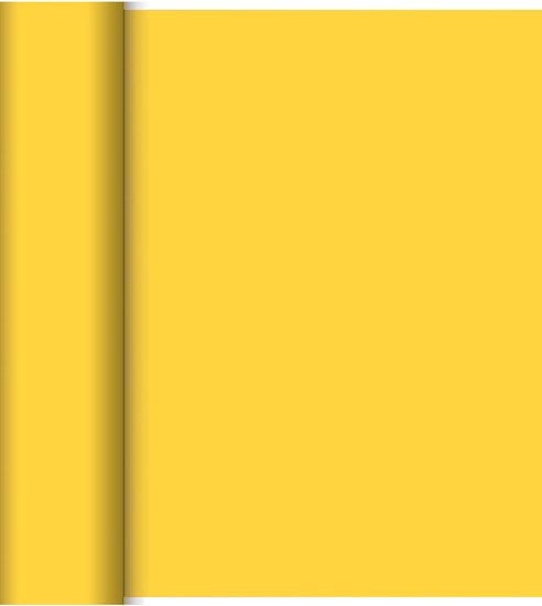 Duni Dunicel-Tischläufer Tête-à-Tête gelb, 40cm breit, perforiert 1 Stück