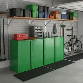 [en.casa] Burlöv Büroschrank 40 x 35 x 88 cm Apfelgrün