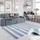 OTTO home Benja Handwebteppich 140 x 200 cm Blau/Weiß