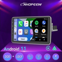 1DIN 10.1" Android Autoradio Apple Carplay GPS NAVI WIFI BT Drehbarer Bildschirm