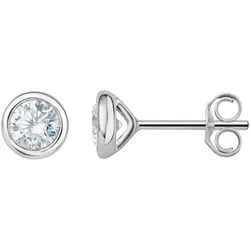 Paar Ohrhänger VIVANCE, silber, Ohrringe, Damen, Damen, 0.27 ct, Weißgold 750-Diamanten, Weißgold 750, Diamanten, Damen Gold Schmuck Zarge