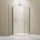 Bernstein EX416 Eckdusche mit Drehtür 100 x 195 cm Gelb Echtglas