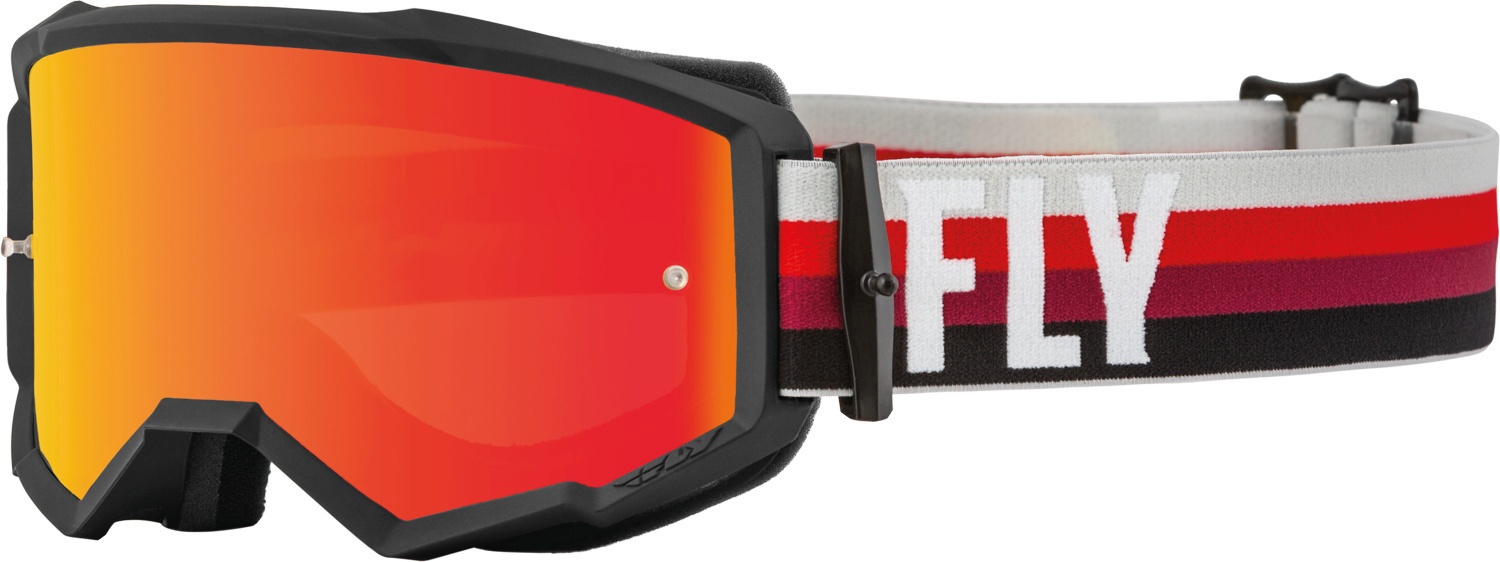Fly Racing Zone Motorcrossbril, zwart-rood