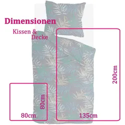 Bestlivings Bettwäsche-Set (155x220cm) Mysterious Jungle