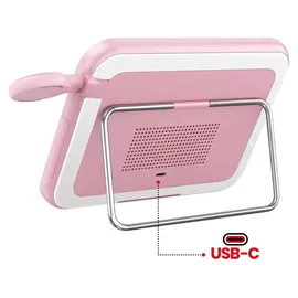 forcell Forcell, 3-in-1 Magnetische Ladestation MagSafe und Qi2 mit LED-Spiegel 15W, Rosa